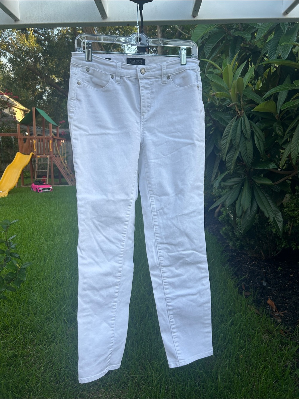 Talbots White Slim Ankle Jeans for Women